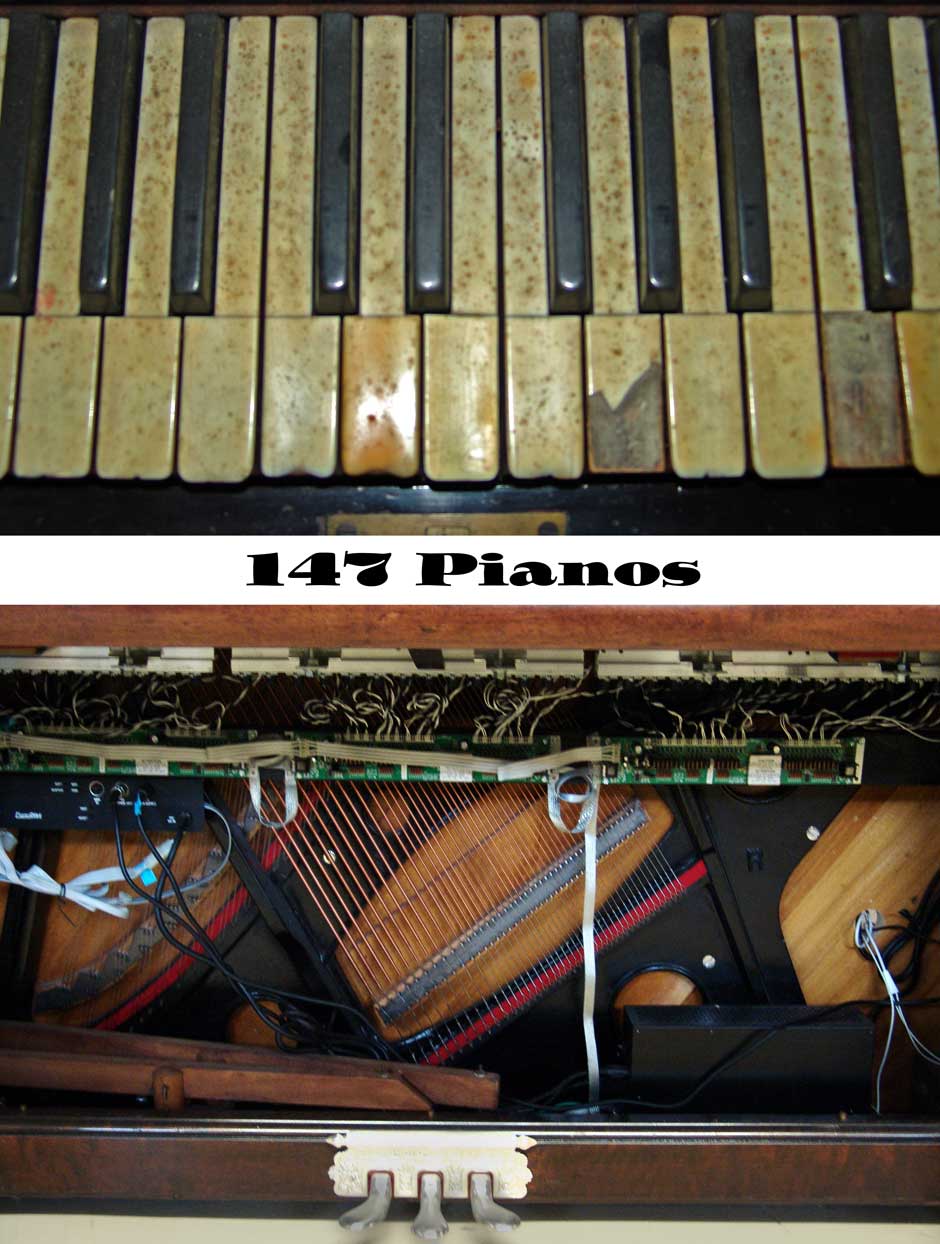 147 Pianos by Dolores Wilber